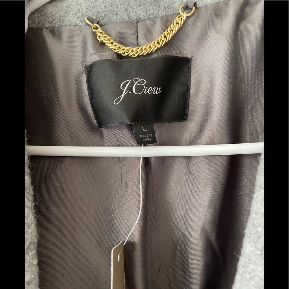 NWT J.crew belted wool coat - Picture 4 of 8